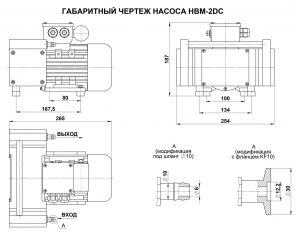 Мембранный вакуумный насос для откачки паров серной и соляной кислоты нвм-2DС